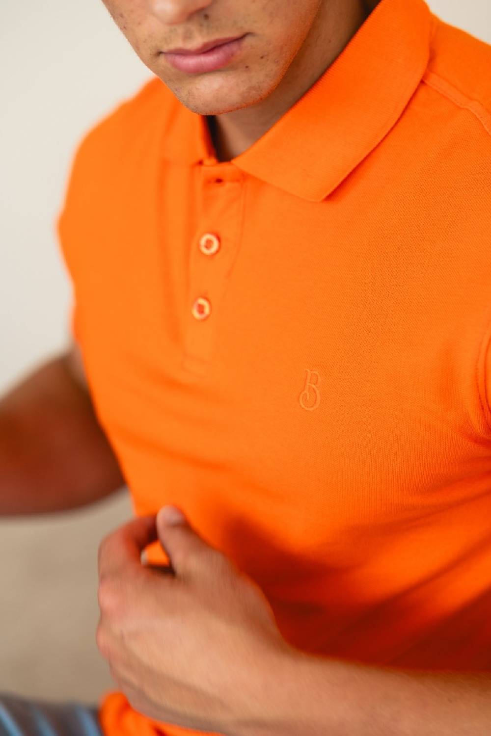 Boogaerts MAX PIQUE POLO ORANGE Großer Ausverkauf