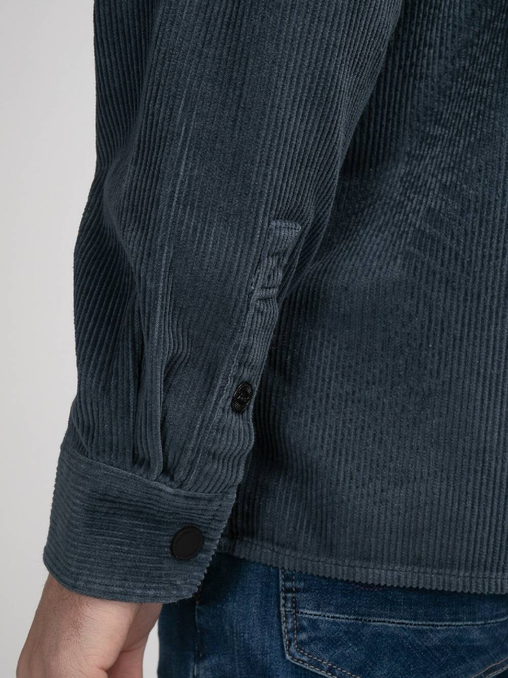 Petrol M-3040-SIL427 MEN SHIRT LONG SLEEVE UNI 5185 Midnight Blue Online Shopping