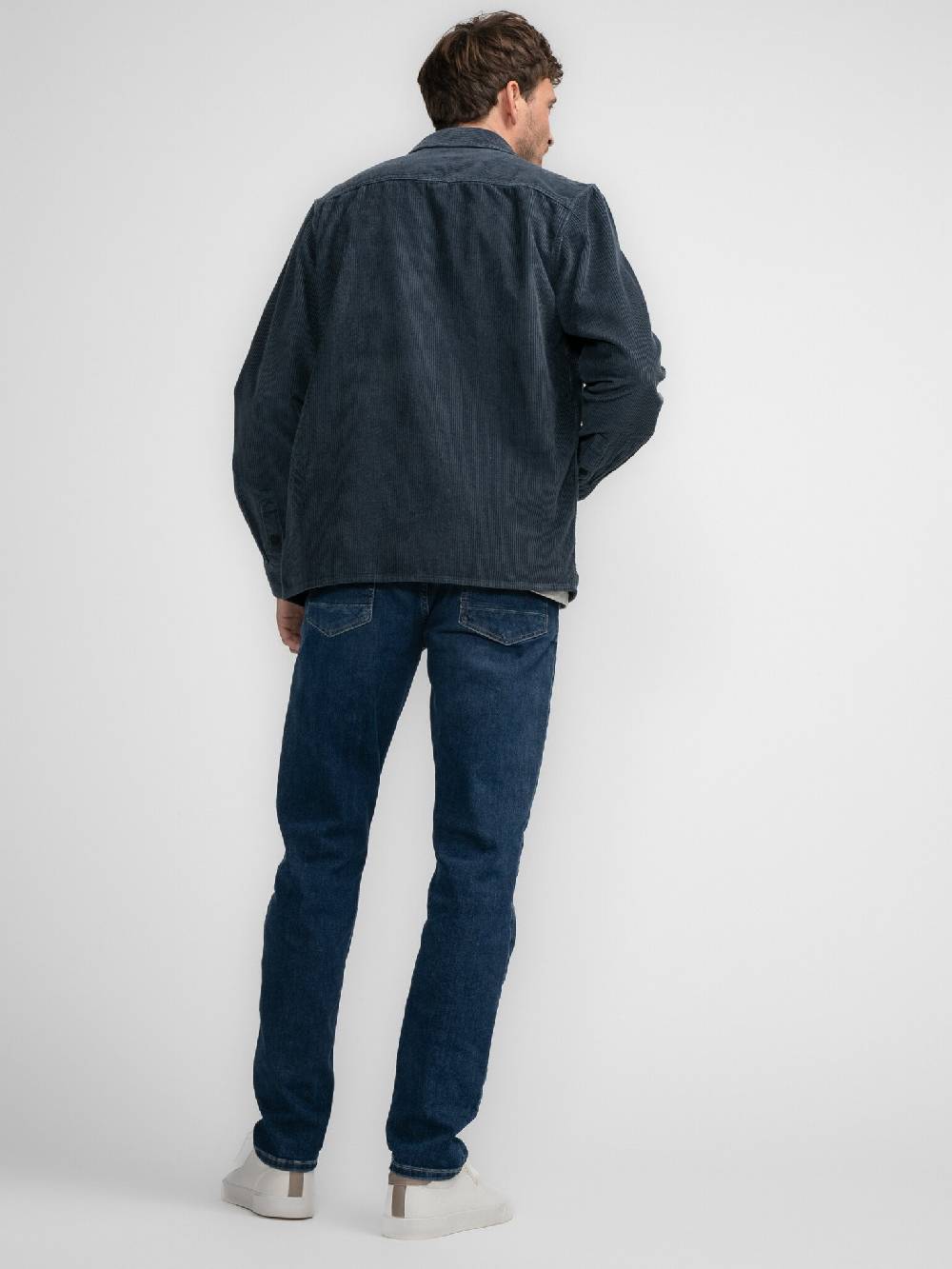 Petrol M-3040-SIL427 MEN SHIRT LONG SLEEVE UNI 5185 Midnight Blue Online Shopping