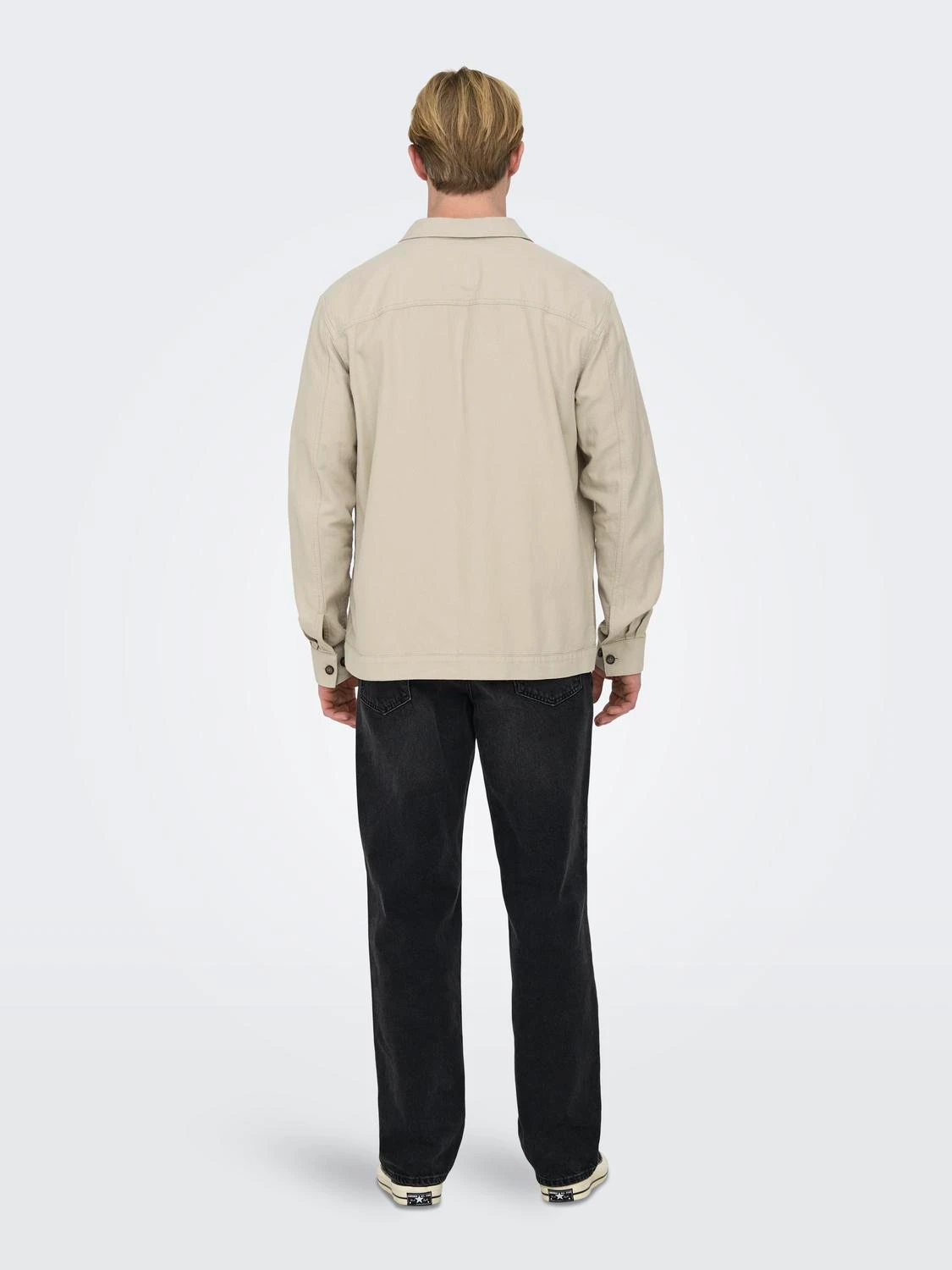Only & Sons ONSMILO JAQUARD OVERSHIRT (SILVER LINING) Black Friday