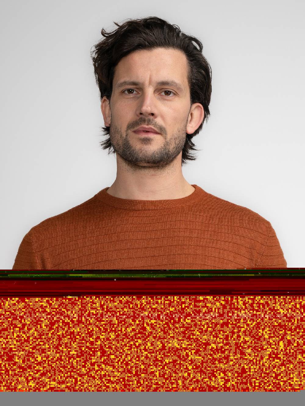 Petrol M-3040-KWR269 Men Knitwear Round Neck Basic (2123 Dark Caramel) Vatertagsangebot