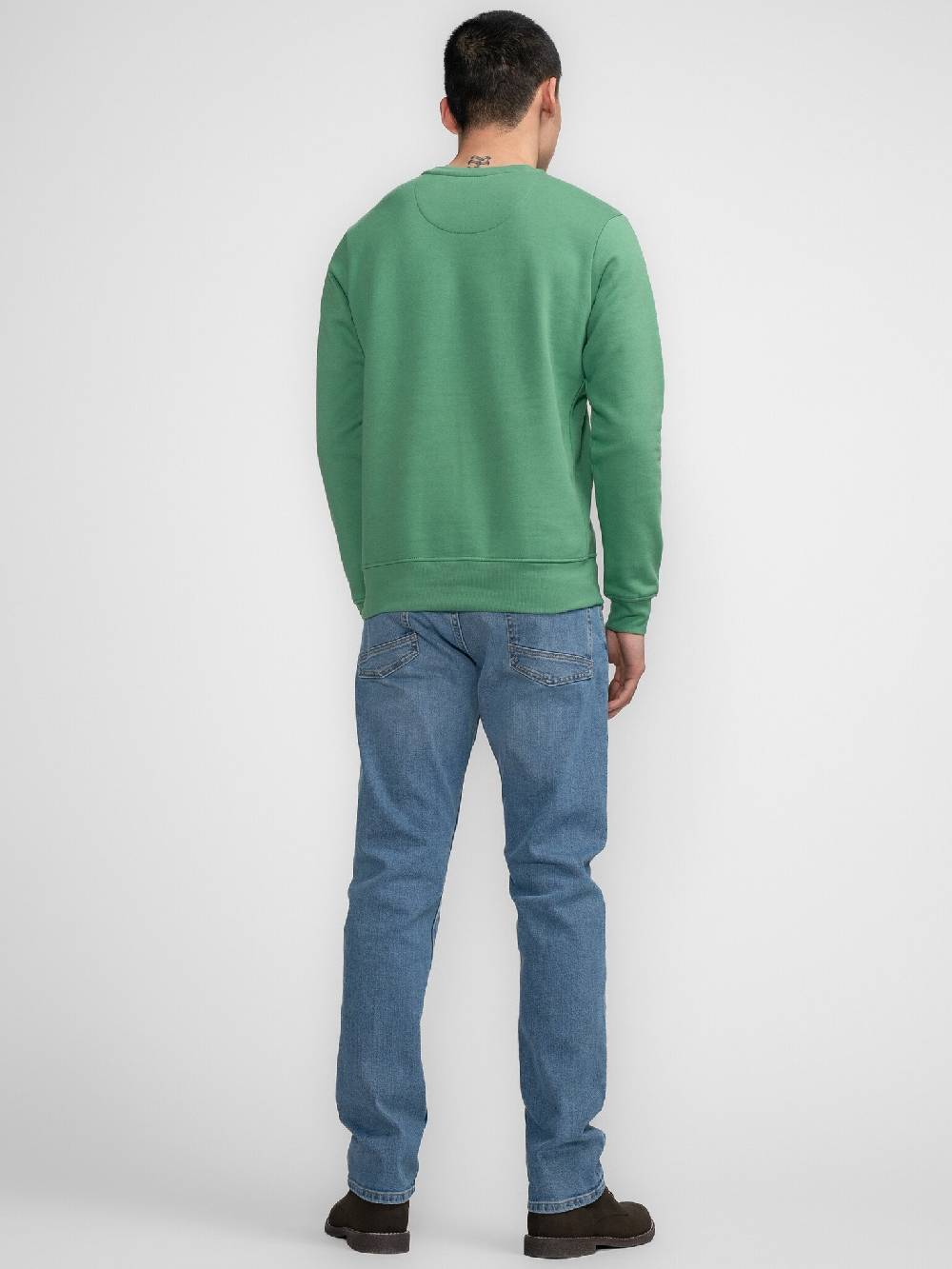 Petrol M-3040-SWR363 Men Sweater Round Neck Print (6167 Wasabi) Neueste Mode