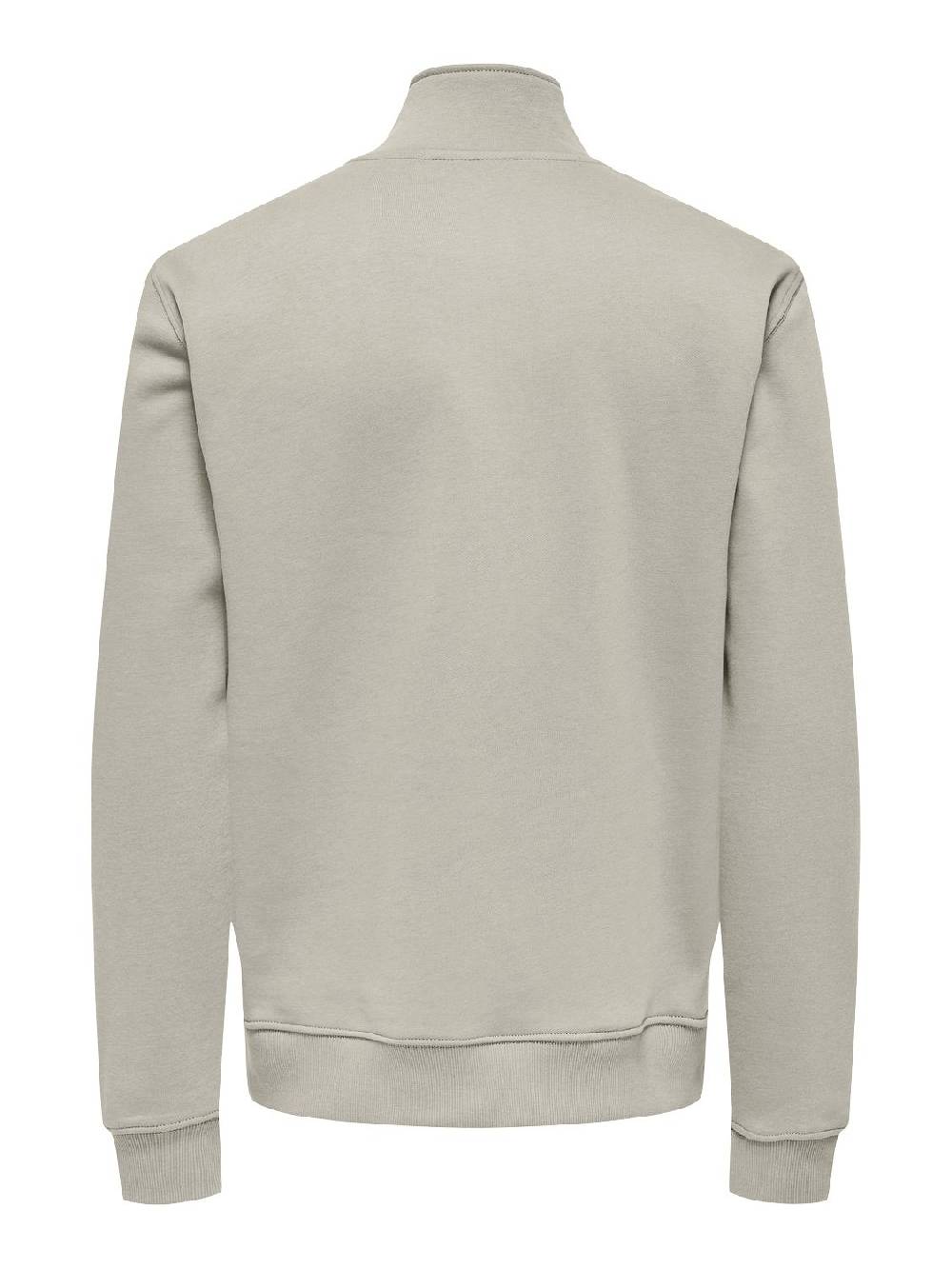 Only & Sons ONSCURATED REG HALF ZIP SWEAT (Silver Lining) Online Outlet