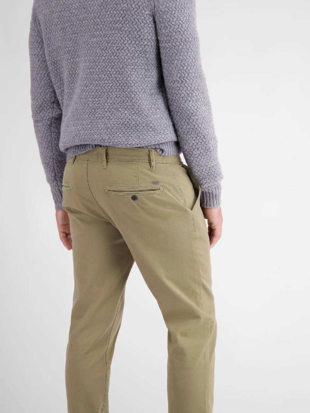 Lerros 2009166 CHINO MICROSTRUCTUUR SLIM FIT (730 SOFT BEIGE) Blitzangebot