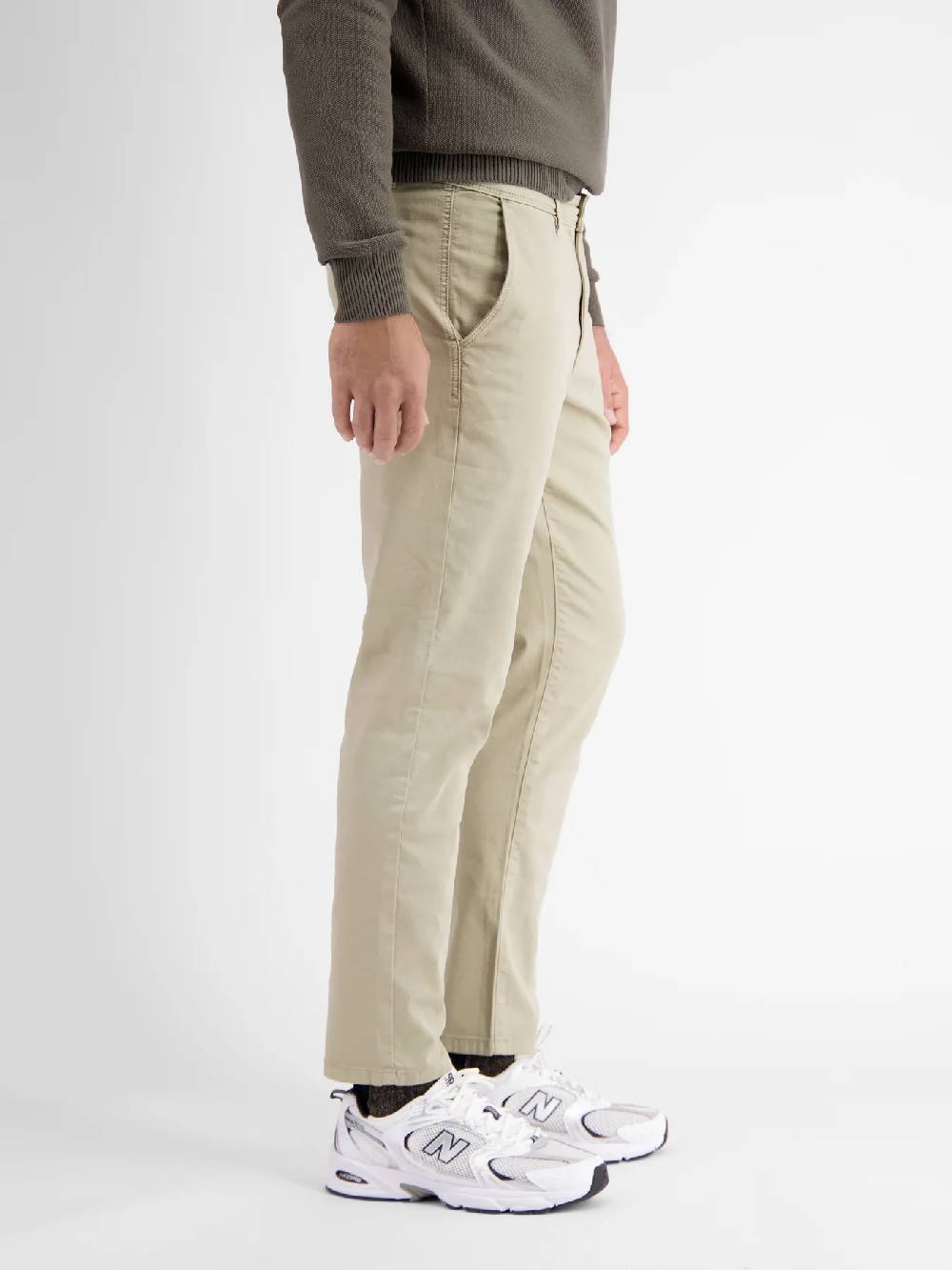 Lerros 2009166 CHINO MICROSTRUCTUUR SLIM FIT (707 SOFT STONE) Große Rabatte