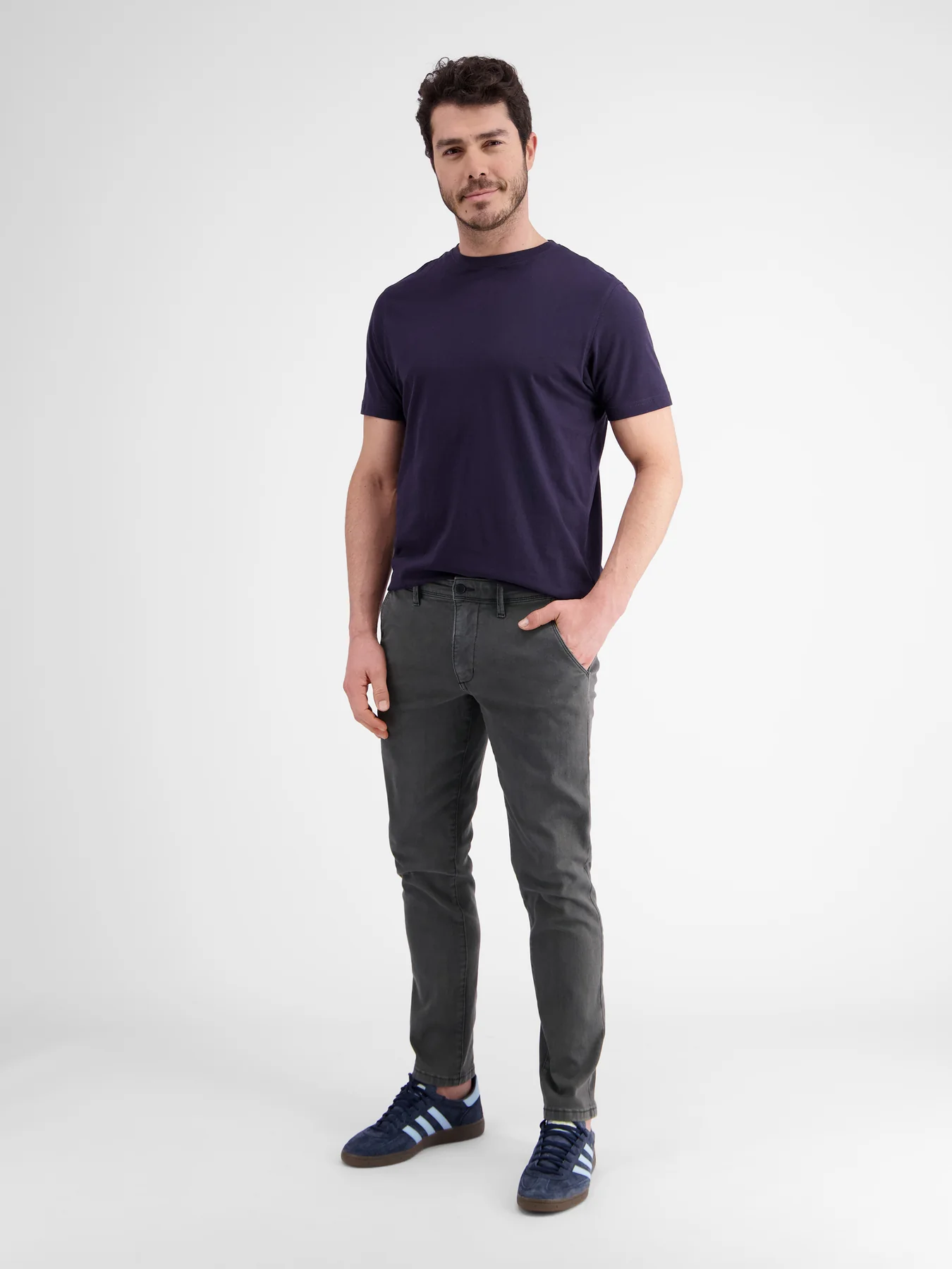 Lerros 2009114 CHINO VAN ZACHTE HYPERFLEX STRETCHKWALITEIT (289 DARK GRAPHITE) Kauf eins, bekomm eins gratis