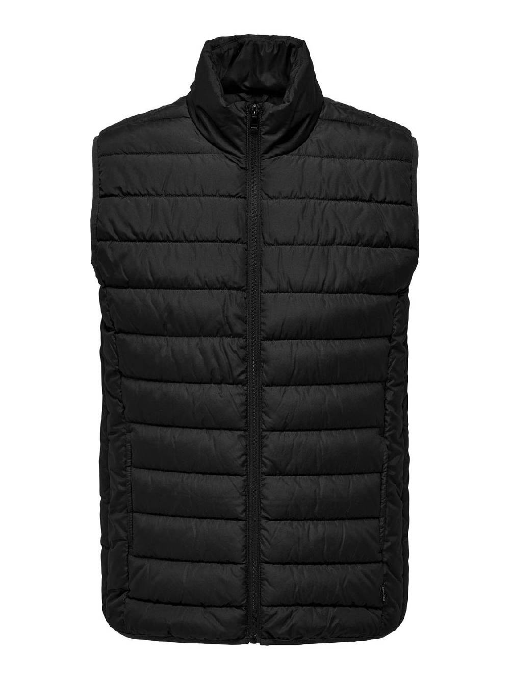 Only & Sons ONSBRODY QUILT VEST OTW VD BLACK Vierteljährliche Förderung
