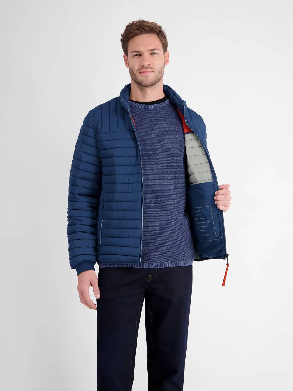 Lerros 23D7040 LICHTGEWICHT GEWATTEERD JACK (448 STORM BLUE) Nur noch ein Tag übrig