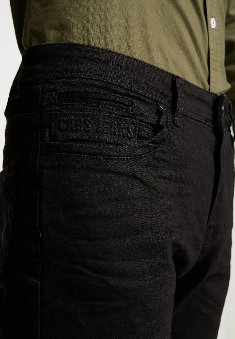 Cars Jeans BLAST Slim Fit Twill Black Bis zu 60% Rabatt