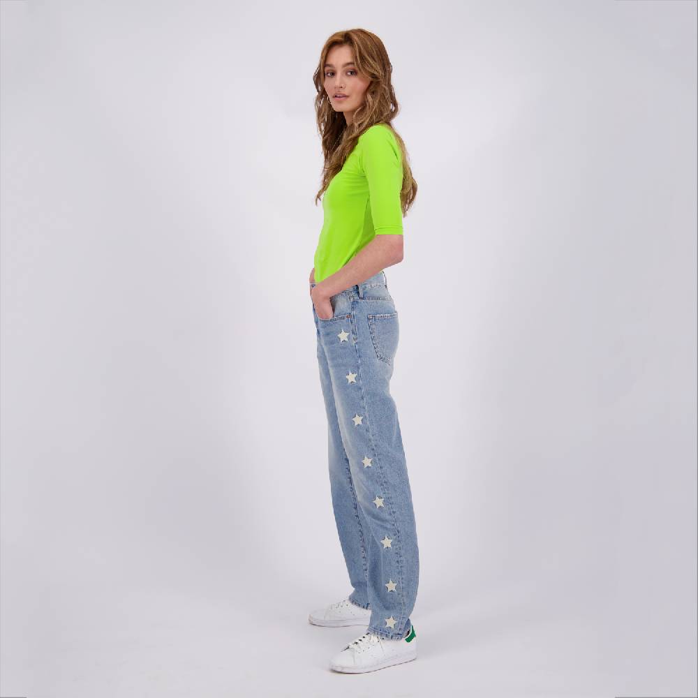RAIZZED WOMEN SUNSET STAR Light Blue Stone Straight Jeans Begrenzt auf 3 Tage