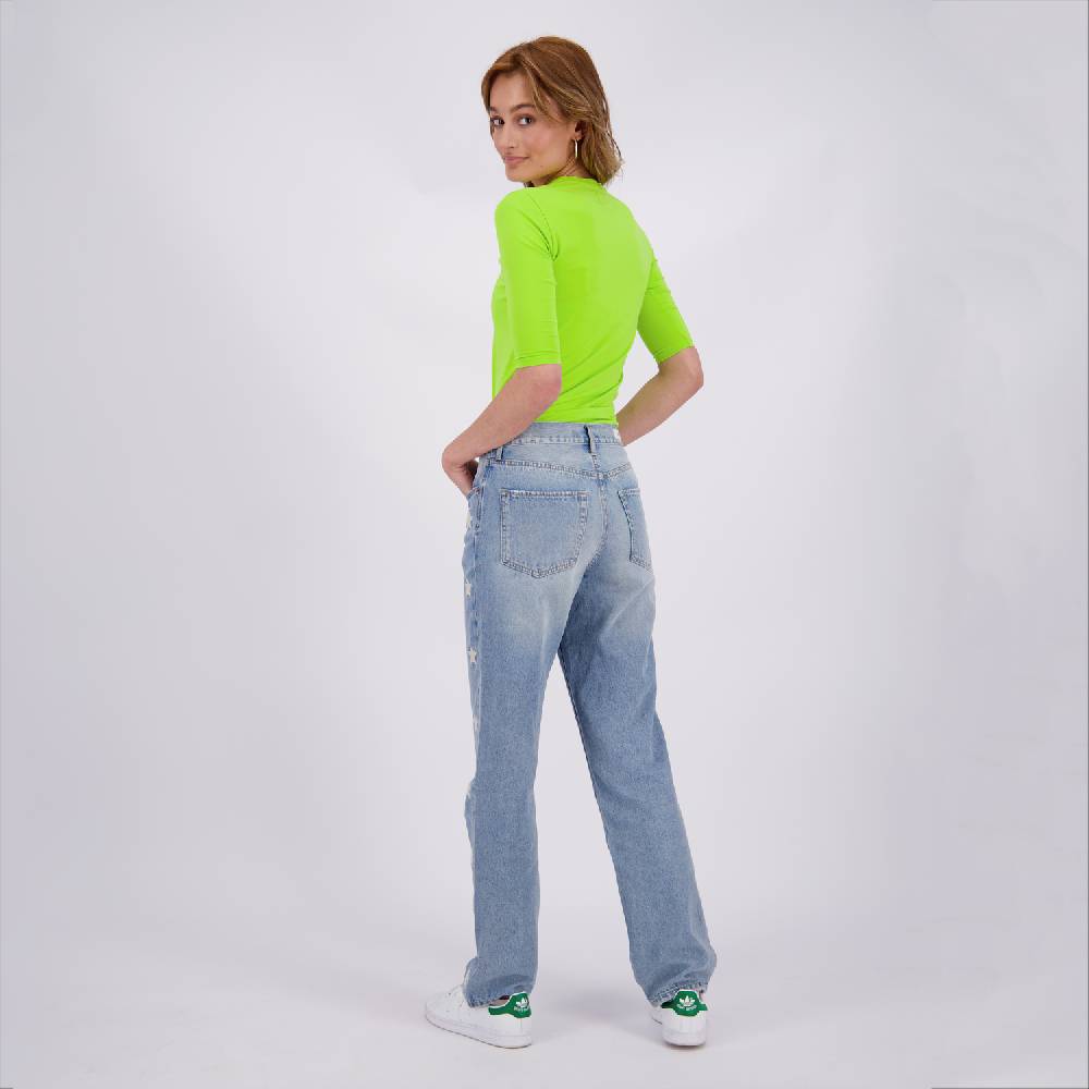 RAIZZED WOMEN SUNSET STAR Light Blue Stone Straight Jeans Begrenzt auf 3 Tage