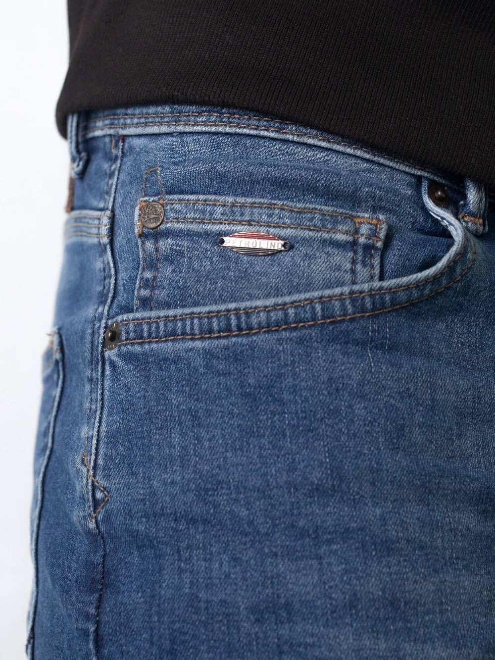 Petrol SEAHAM-Classic - Men Denim Slim Fit (5750 Medium Blue) Günstiger Verkauf