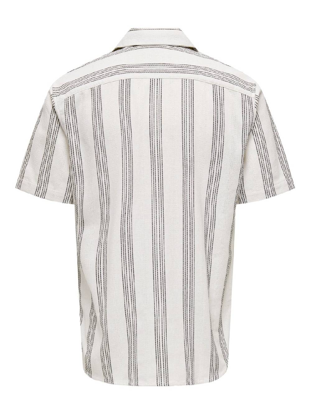 Only & Sons ONSTRUE REG SS STRUC STRIPE SHIRT ANTIQUE WHITE Fabrikpreis