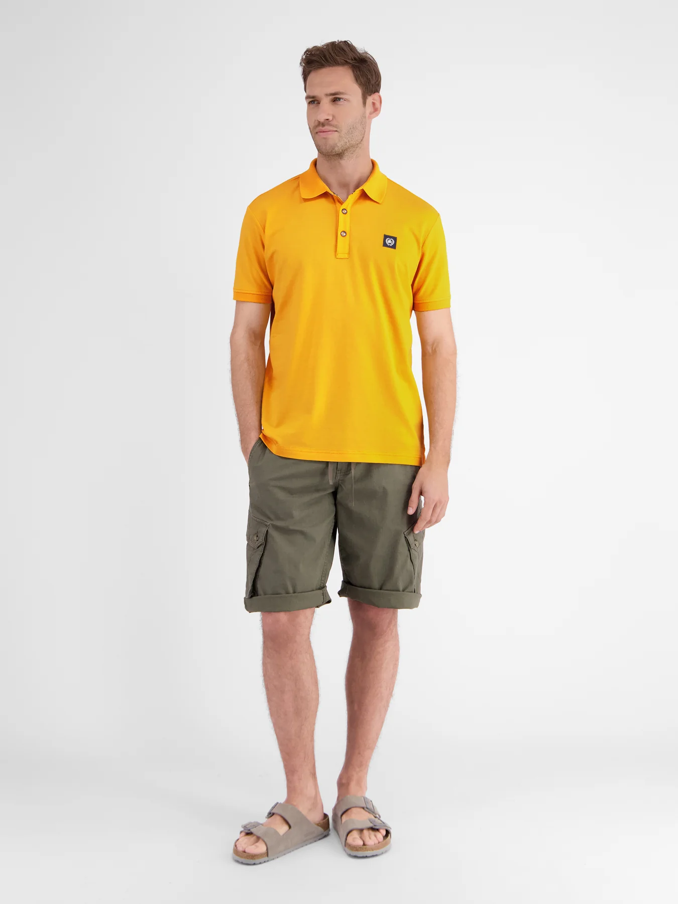 Lerros 2453261 Men Polo (Mango 921) Online Shopping