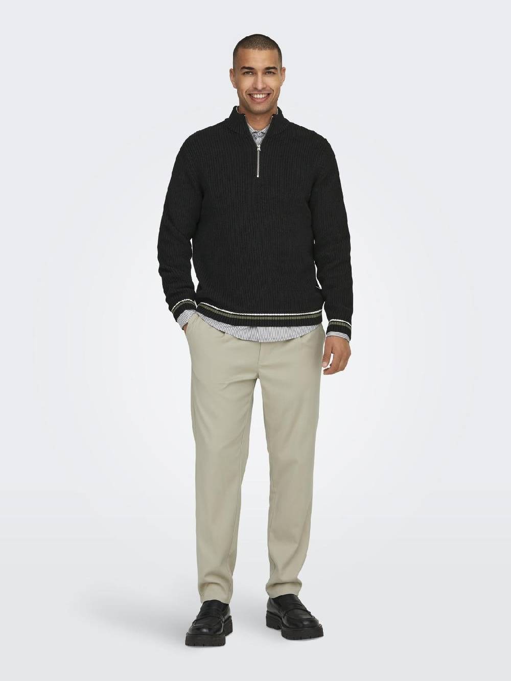 Only & Sons ONSLIMA LIFE REG 5 MIX BOX KNIT BTS (Black) Saisonschlussverkauf