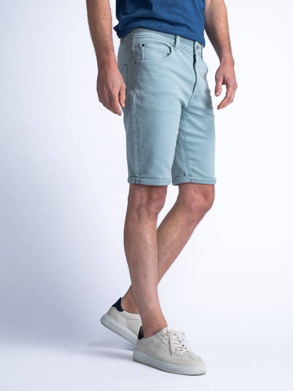 Petrol Men Shorts Denim M-1040-SHO005 (5179 Aqua Grey) Neueste Mode