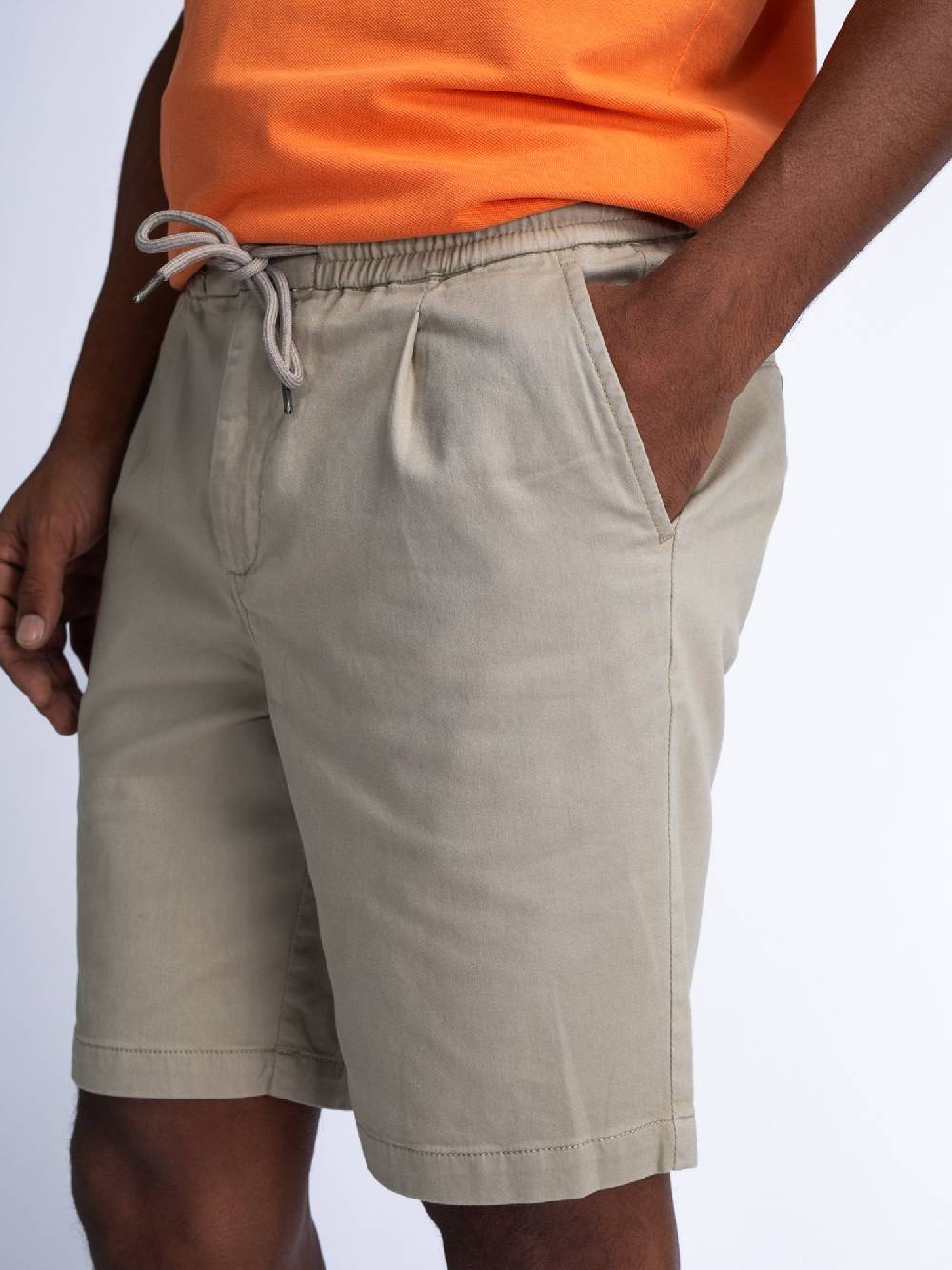 Petrol Men Shorts Chino M-1040-SHO527 (7130 Light Tan) Kauf eins, bekomm eins gratis