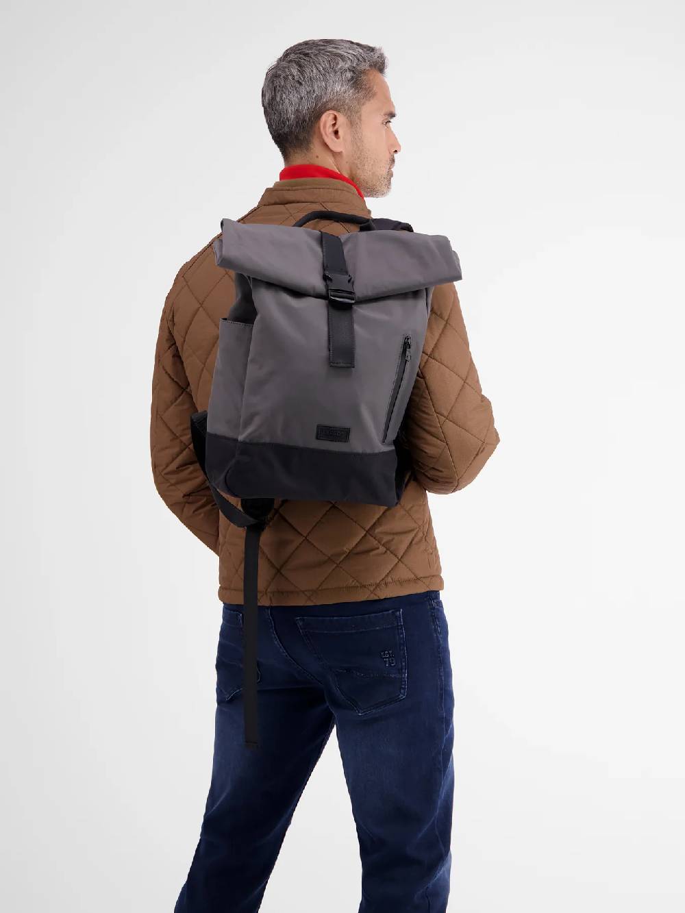 Lerros 5002121 SEATTLE RUGZAK MET ROLSLUITING (250 MID GREY MELANGE) Tägliche Deals