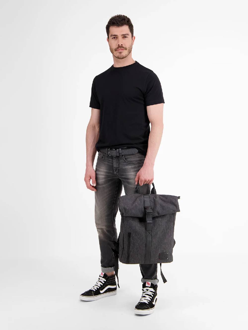 Lerros 5002016 RUGZAK IN BASIC STIJL (262 ASPHALT GREY) Wochenangebot