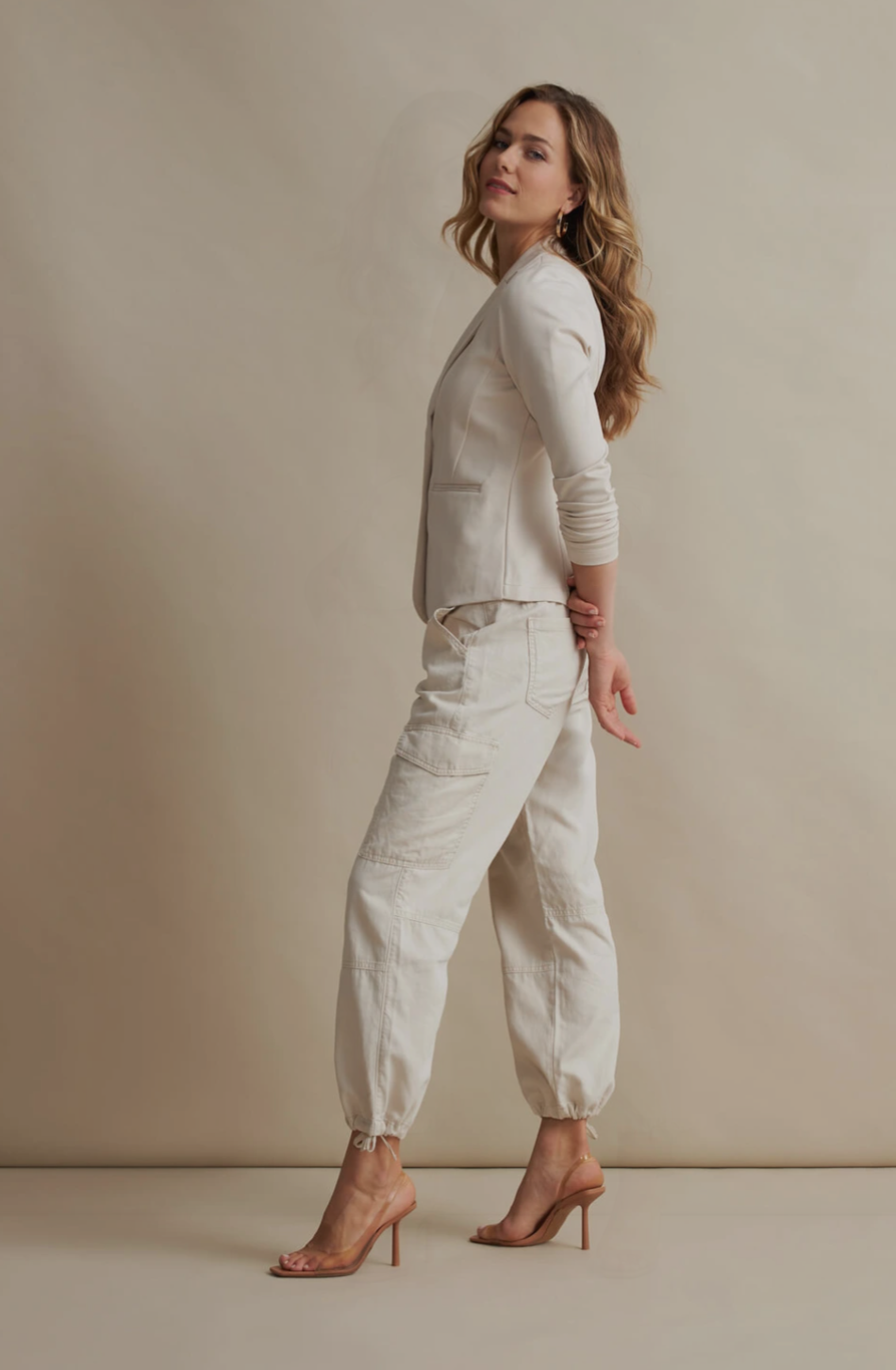 Red Button Srb4167 - Conny Cargo Cotton/Linen (278 Pearl) Outlet