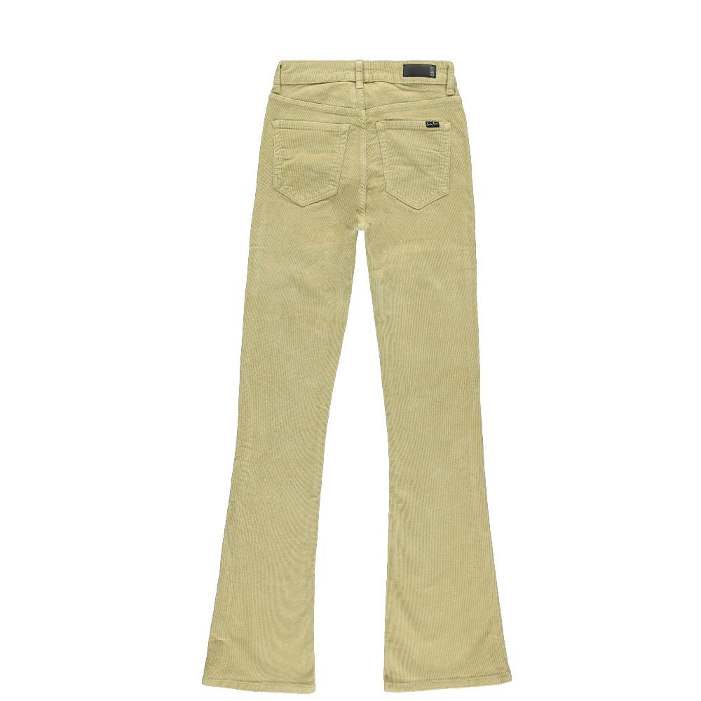 Cars Jeans Desiree Flare Corduroy Khaki Begrenztes Angebot
