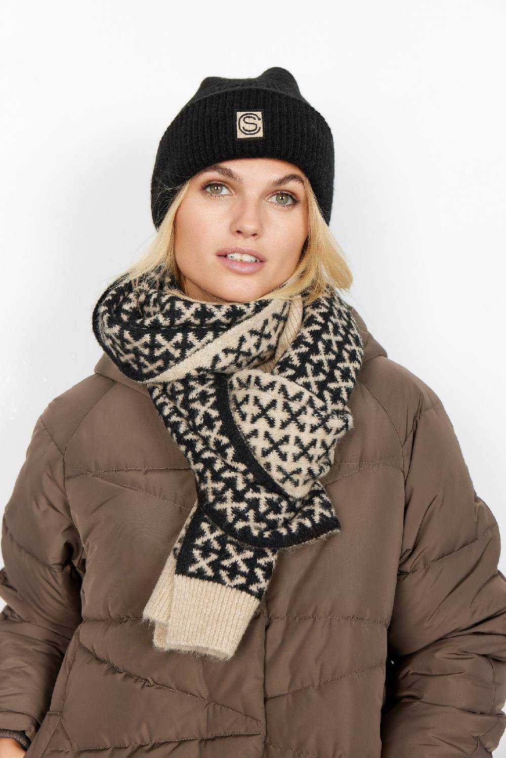 Soya Concept SC-HALIDA 1 SCARF (8205 SAND COMBI) Black Friday