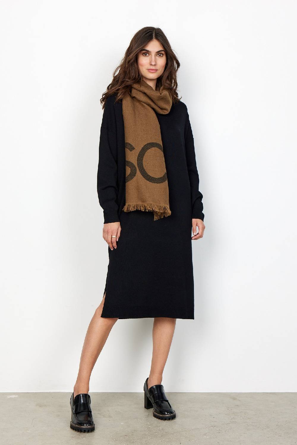 Soya Concept SC-HALDIS 1 SCARF (8700 SEPIA BROWN COMBI) Cyber Monday