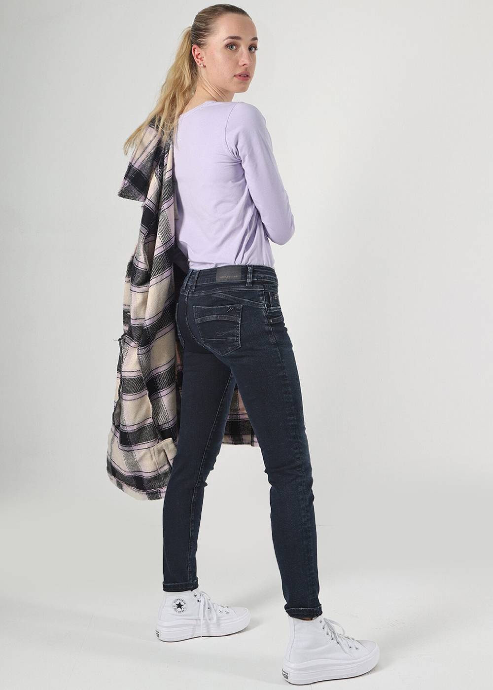 M.O.D SUZY Skinny fit - Slip Blue Black Bestseller