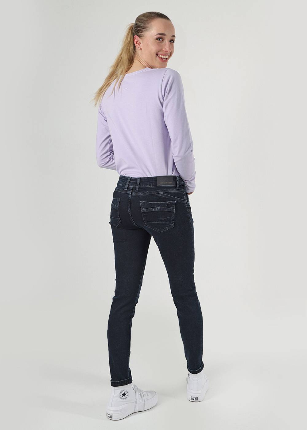 M.O.D SUZY Skinny fit - Slip Blue Black Bestseller