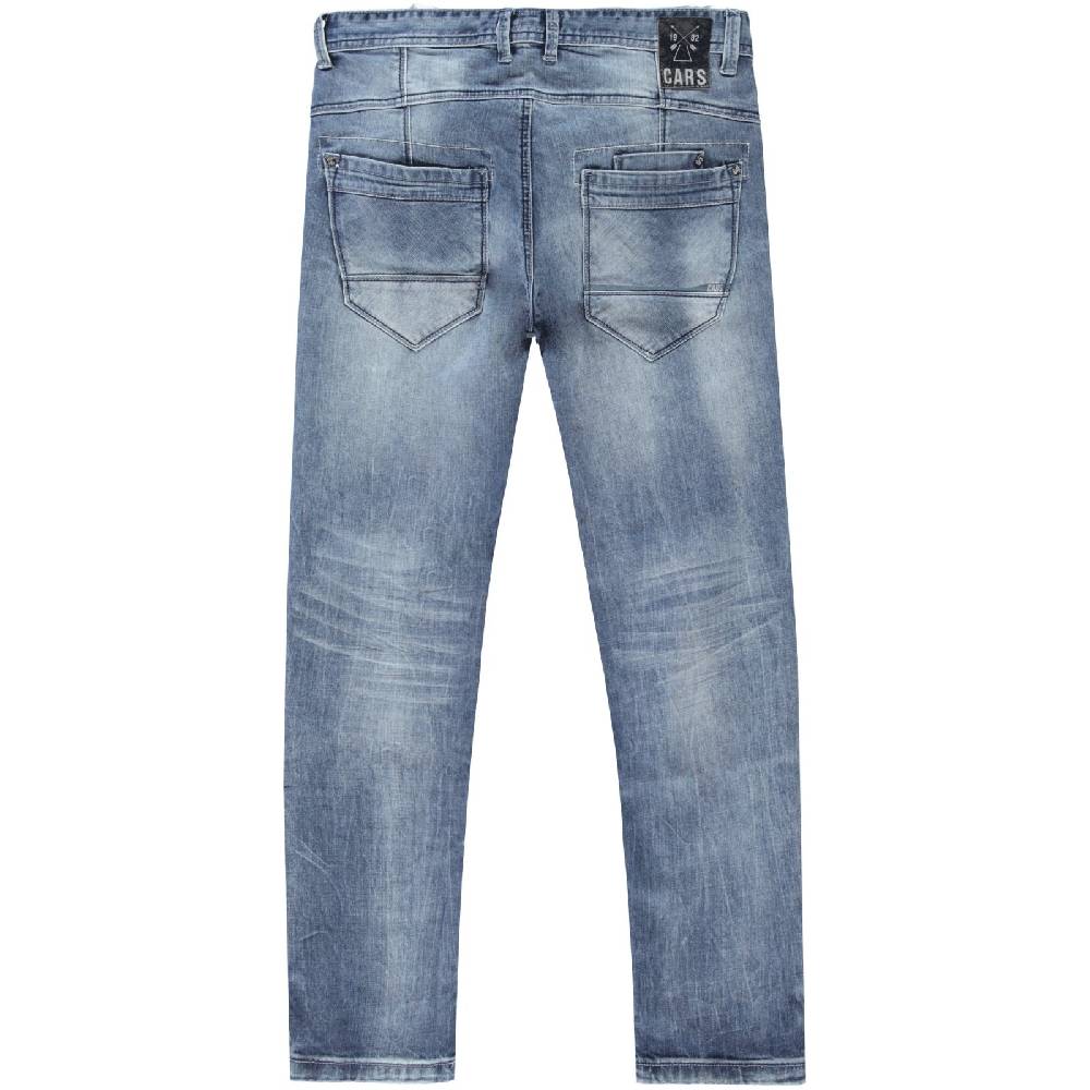 Cars Jeans YARETH Tapered Str. Blue Used Milford Wash Zeitbegrenzte Promotion