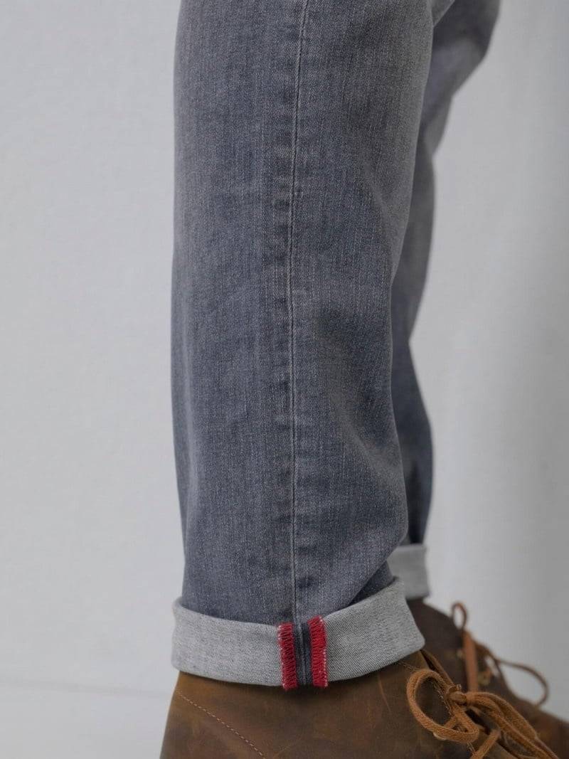 Petrol RUSSEL - Men Denim Tapered (9700 Grey) Kostenloser Versand international