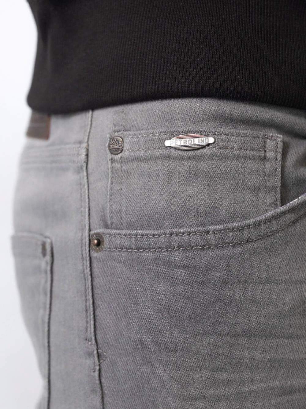 Petrol SEAHAM-Classic - Men Denim Slim Fit (9700 Grey) Rabatte dieses Monats
