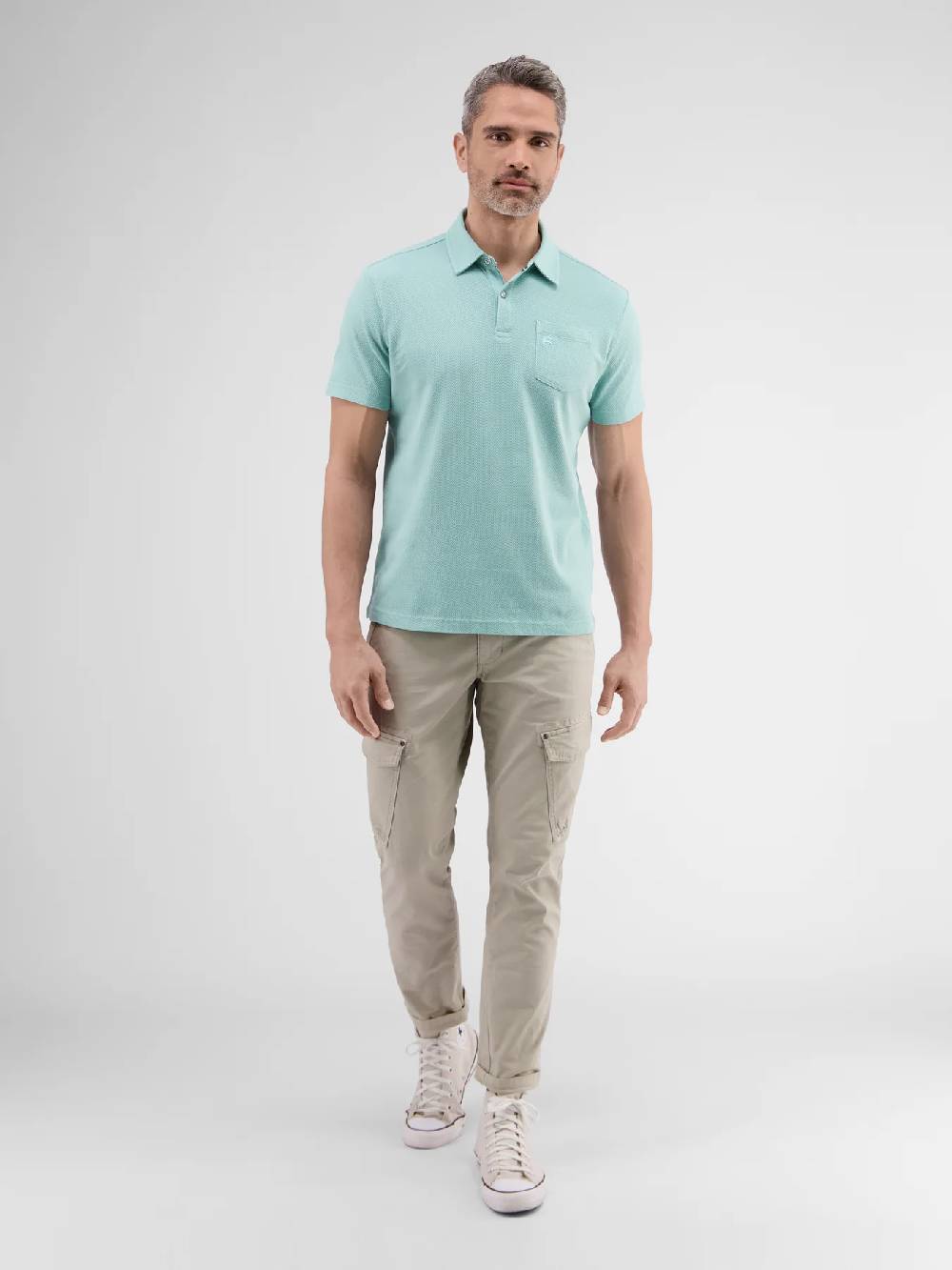 Lerros 2443204 POLOSHIRT IN SPORTIEVE WAFELPIQUÉKWALITEIT (622 COASTAL SEA BLUE) Schlussverkauf