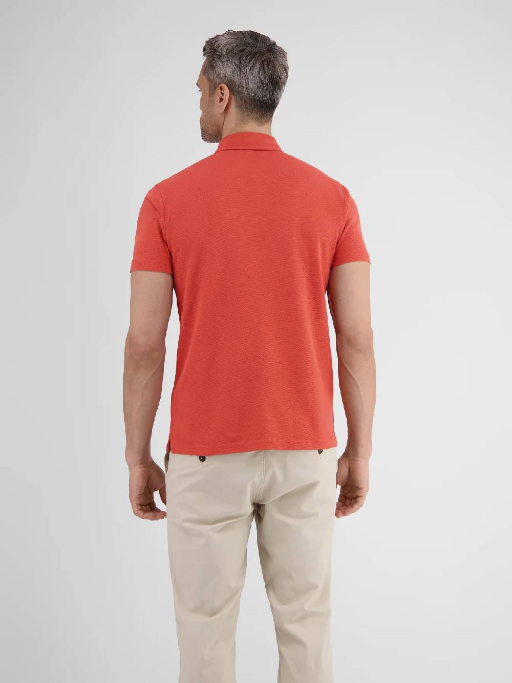 Lerros 2443204 POLOSHIRT IN SPORTIEVE WAFELPIQUÉKWALITEIT (327 DEEP CORAL RED) Meist gekauft
