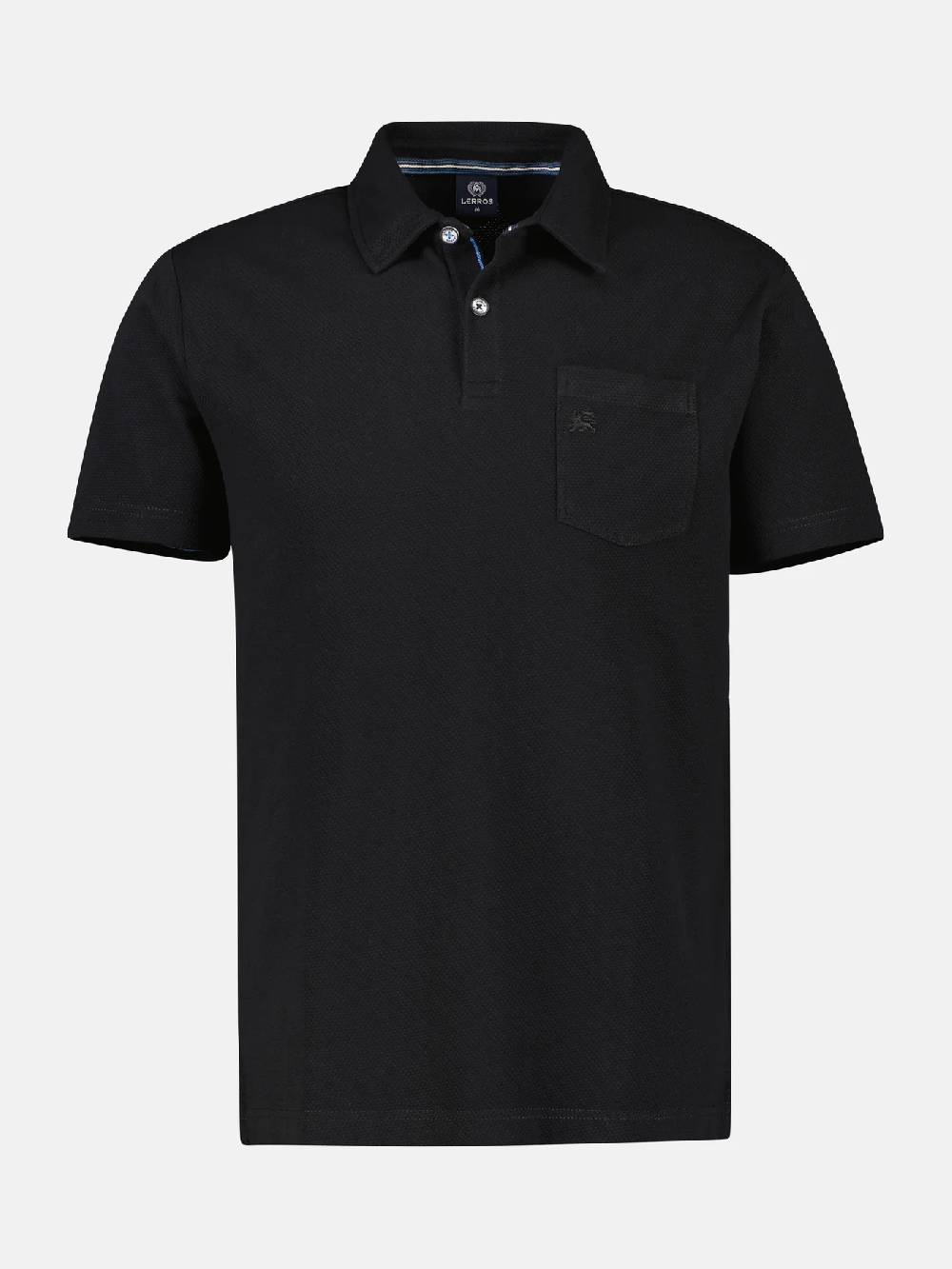 Lerros 2443204 POLOSHIRT IN SPORTIEVE WAFELPIQUÉKWALITEIT (290 BLACK) Blitzverkäufe