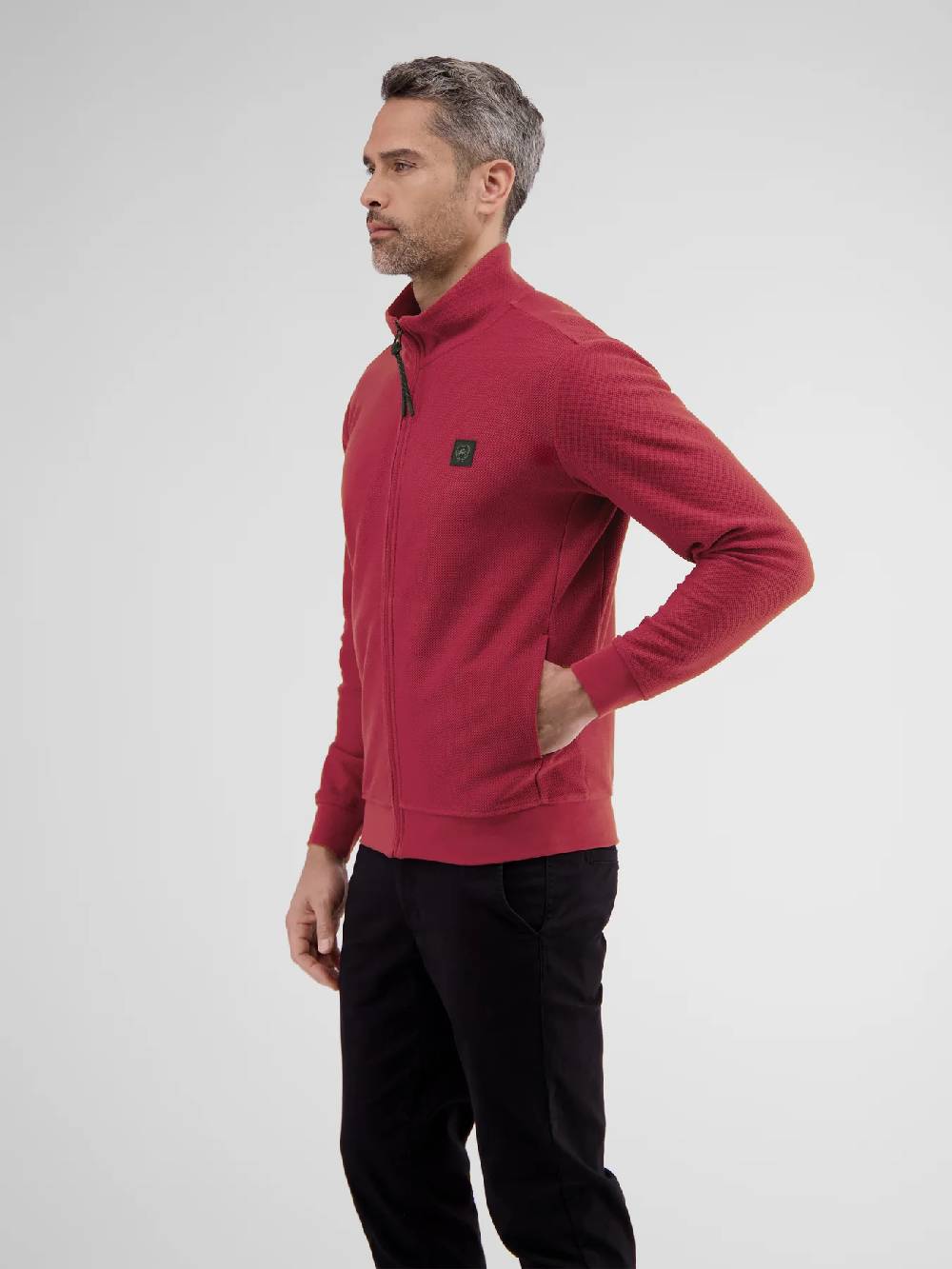 Lerros 2484532 K44 Sweatjacke (362 Deep Garnet Red) Online Shopping
