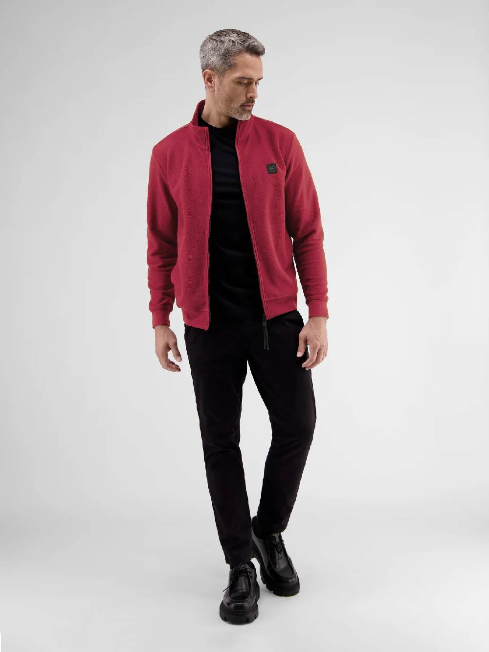 Lerros 2484532 K44 Sweatjacke (362 Deep Garnet Red) Online Shopping