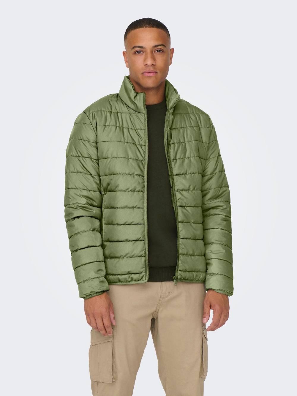 Only & Sons Onsbron Quilt Jacket OTW VD (279918 Winter Moss) Bestseller