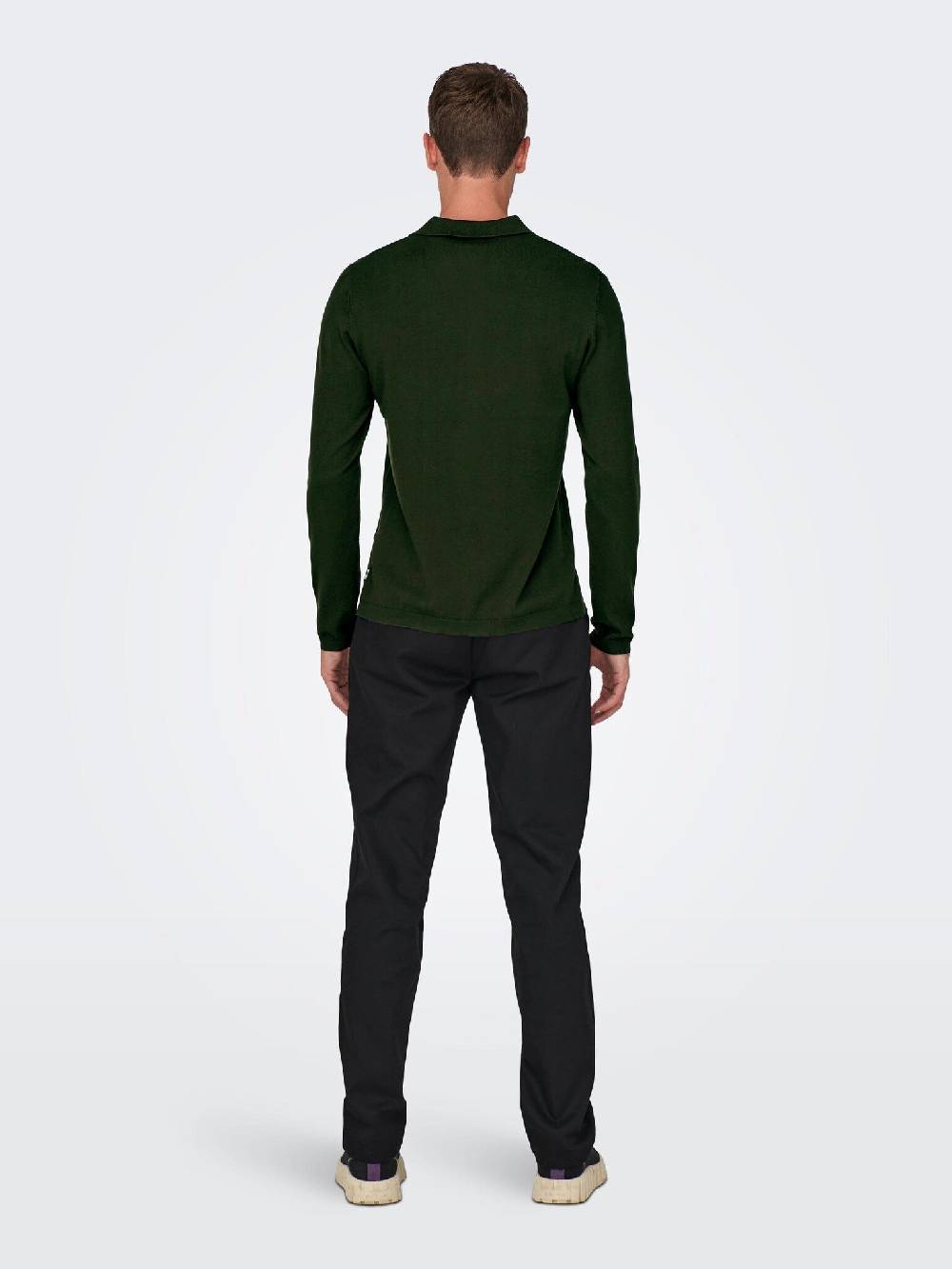 Only & Sons Onswyler Life REG 14 LS Polo Knit (218672 Rosin) Sonderangebot