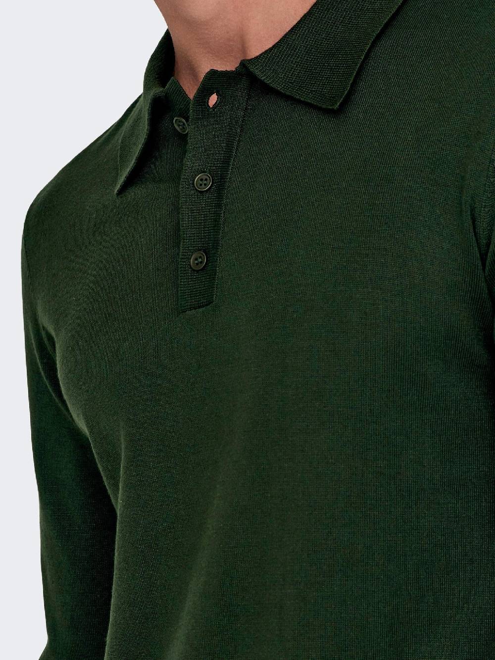 Only & Sons Onswyler Life REG 14 LS Polo Knit (218672 Rosin) Sonderangebot