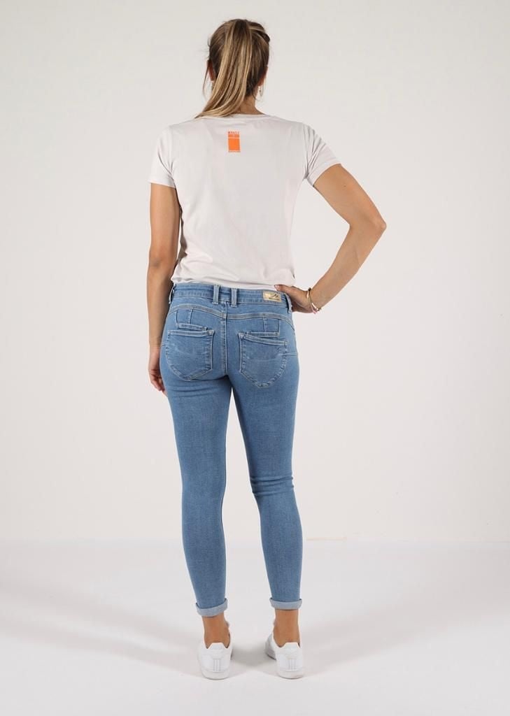 M.O.D ELLEN Skinny Raking Blue Begrenztes Angebot