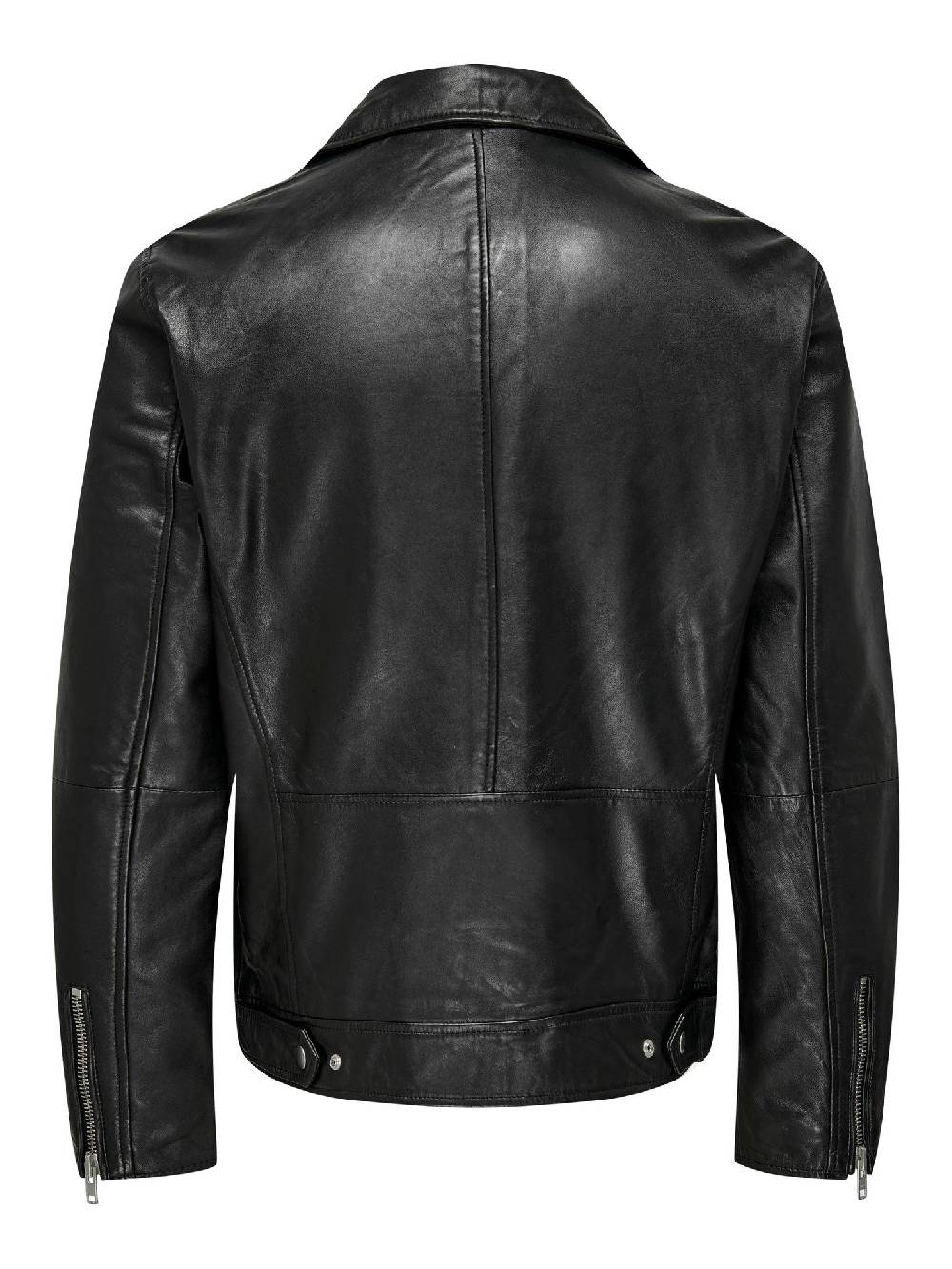 Only & Sons ONSJOHN LEATHER BIKER JACKET OTW (Black) Valentinstagsangebot