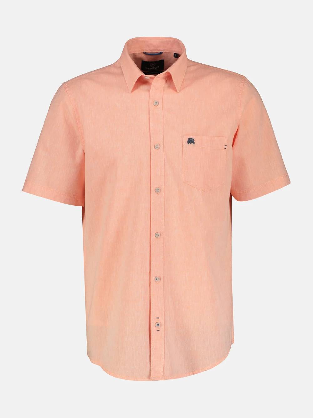 Lerros 2442010 CASUAL KATOENEN LINNEN OVERHEMD (927 MELLOW PEACH) Große Rabatte
