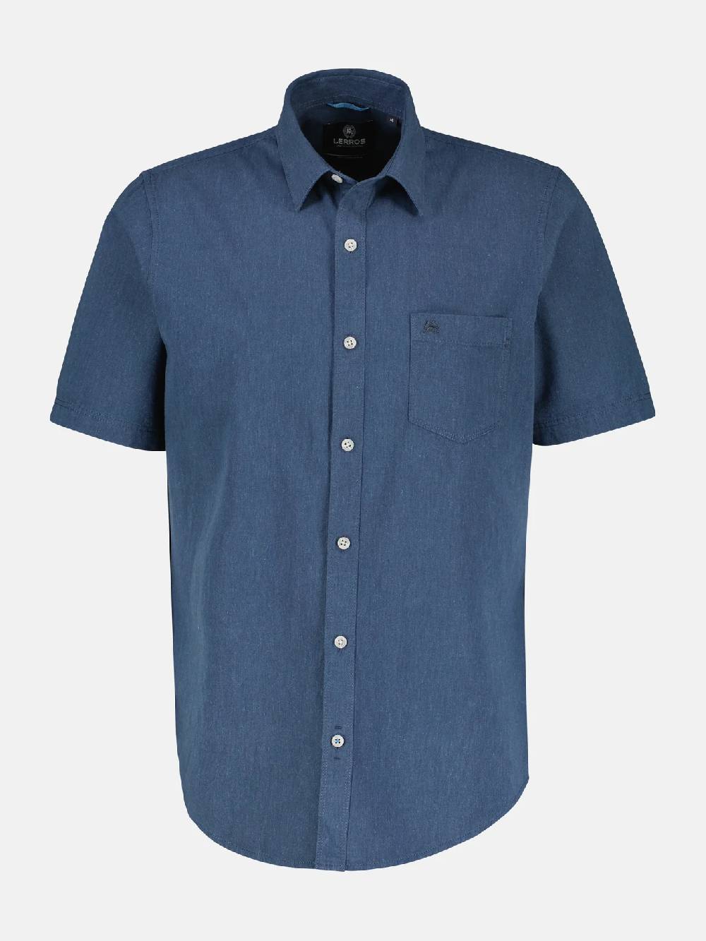 Lerros 2442010 CASUAL KATOENEN LINNEN OVERHEMD (485 CLASSIC NAVY) Bestseller