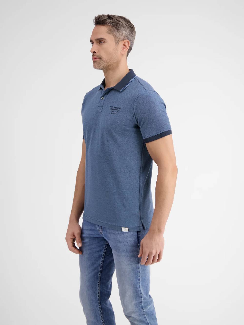 Lerros 2433239 TWEEKLEURIGE POLO (485 CLASSIC NAVY) Tiefpreis