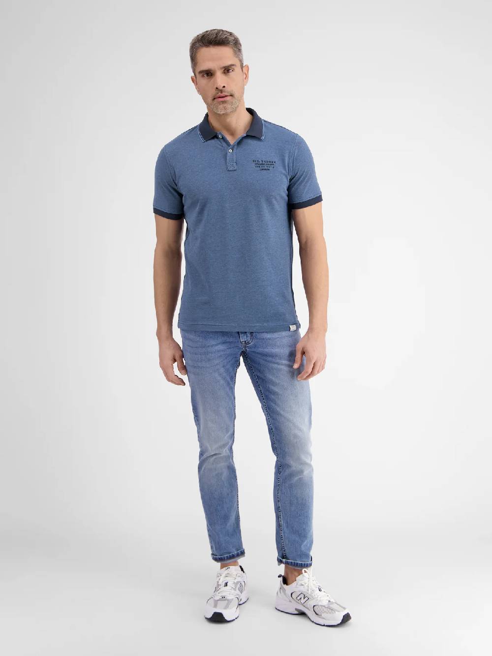 Lerros 2433239 TWEEKLEURIGE POLO (485 CLASSIC NAVY) Tiefpreis