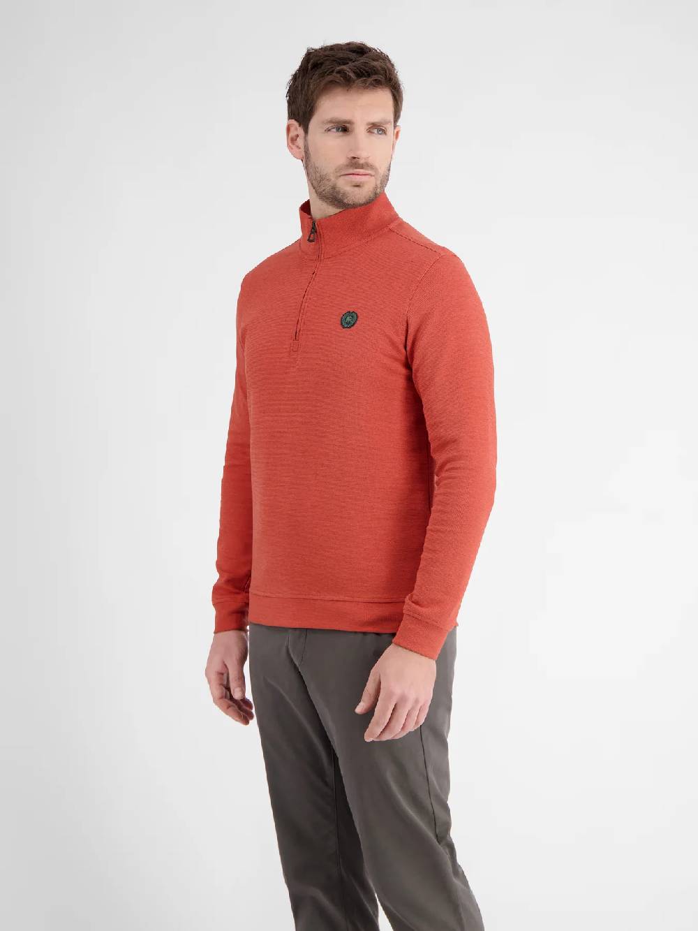Lerros 2424402 SWEATTROYER (327 DEEP CORAL RED) Super Sparpreis