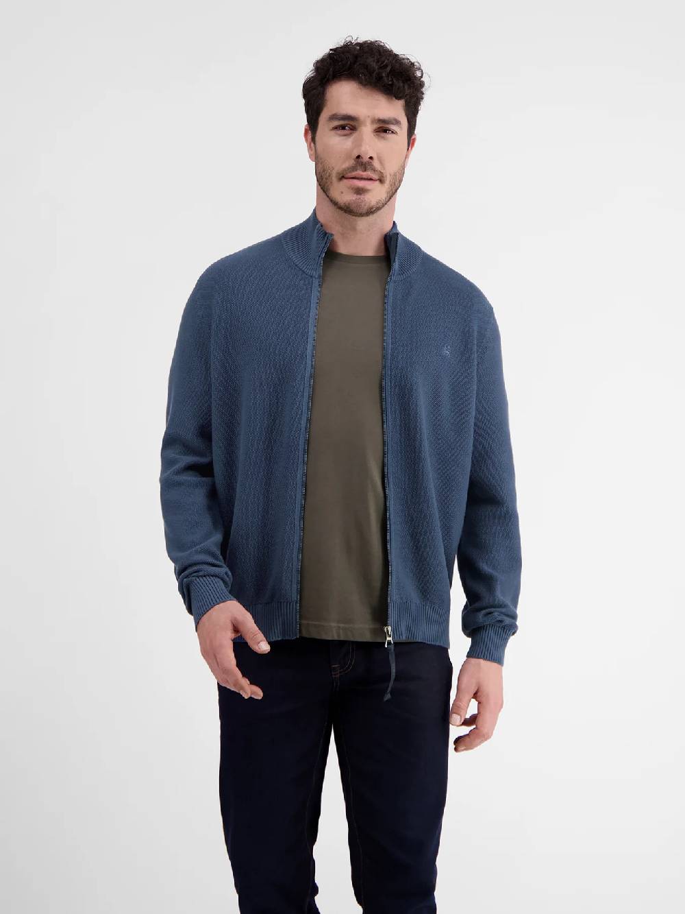 Lerros 23D5503 VEST MET OPSTAANDE KRAAG (448 STORM BLUE) Kostenlose Rückgabe