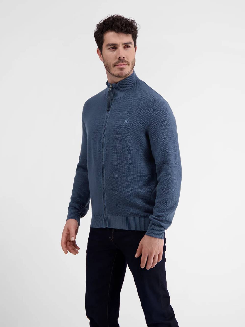 Lerros 23D5503 VEST MET OPSTAANDE KRAAG (448 STORM BLUE) Kostenlose Rückgabe