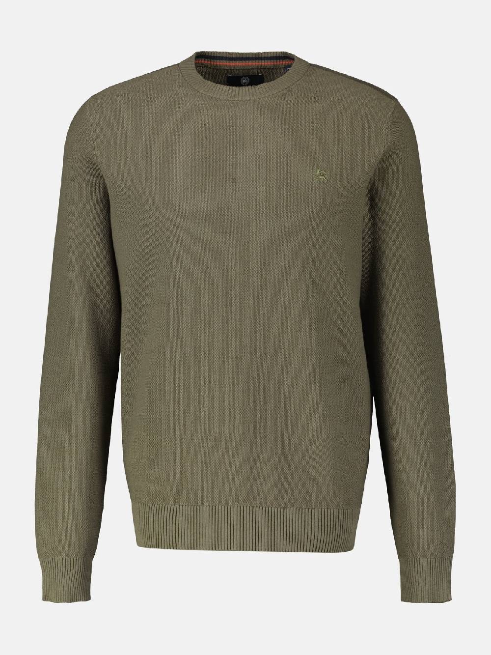 Lerros 23D5001 GEBREIDE TRUI MET RONDE HALS (659 AGED OLIVE) JETZT KAUFEN